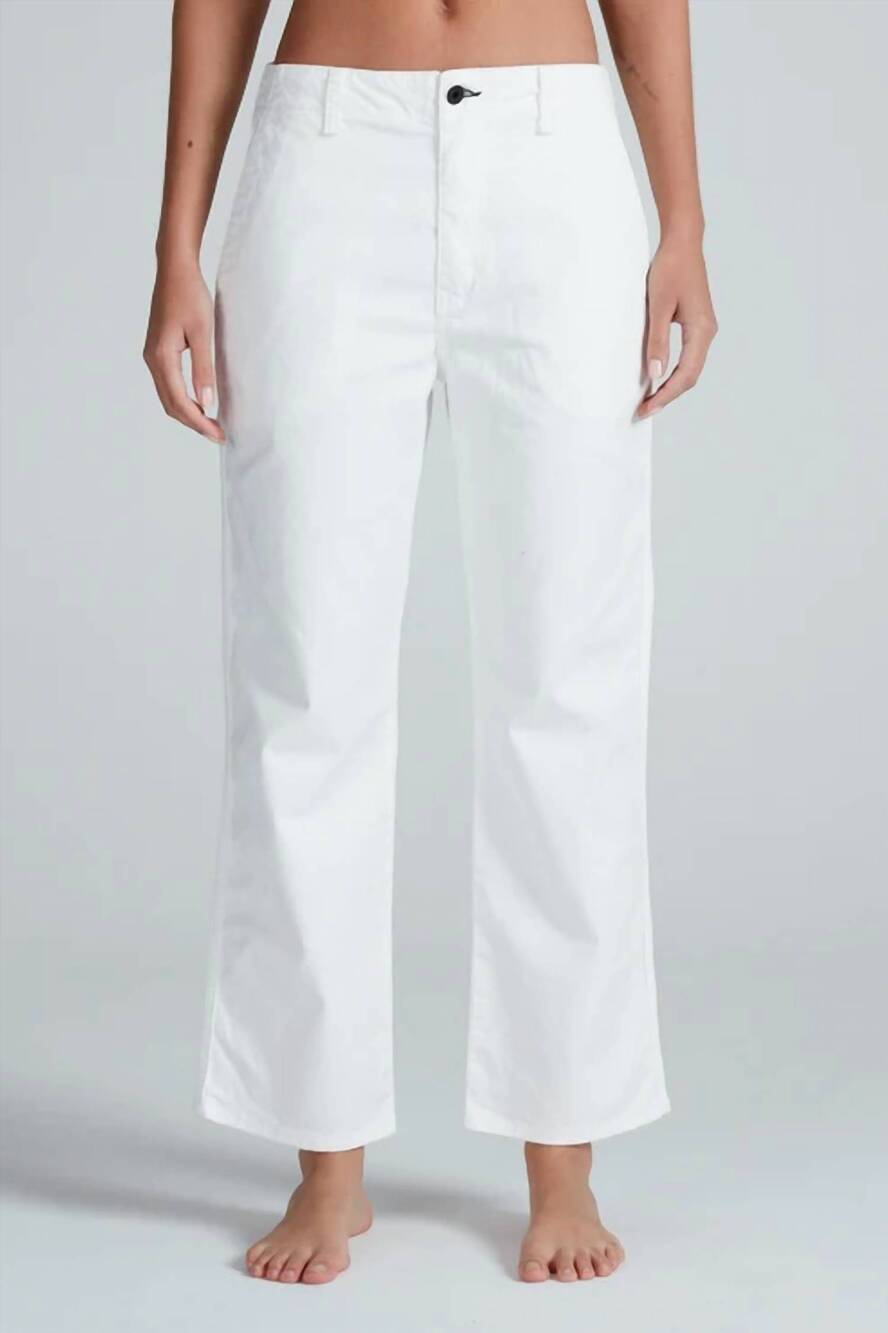 NEW ASKK NY tomboy twill pants in white